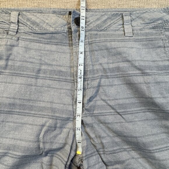 O'Neill Mens 36 Chino Shorts Light Blue Flat Front Striped Cotton Standard Fit - Picture 11 of 14